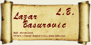 Lazar Basurović vizit kartica